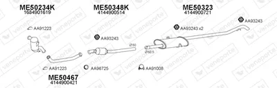 Exhaust System Mercedes-Benz VANEO
