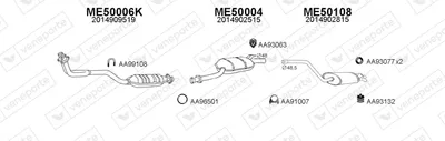 Exhaust System Mercedes-Benz 190