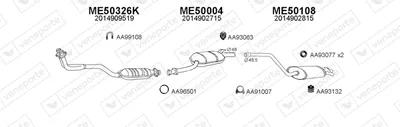 Exhaust System Mercedes-Benz 190
