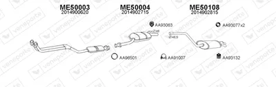 Exhaust System Mercedes-Benz 190
