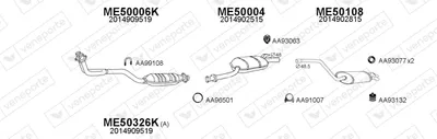Exhaust System Mercedes-Benz 190