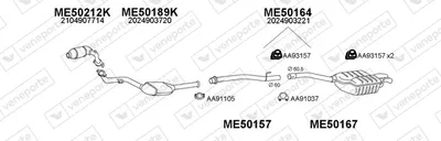 Exhaust System Mercedes-Benz C-CLASS · Mercedes-Benz C-CLASS T-Model