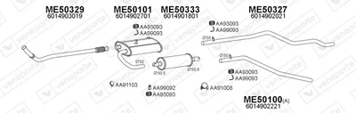 Exhaust System Mercedes-Benz T1 Van · Mercedes-Benz T1/TN Van