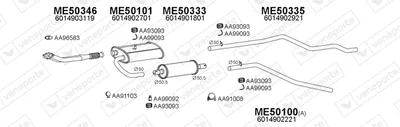Exhaust System Mercedes-Benz T1/TN Platform/Chassis