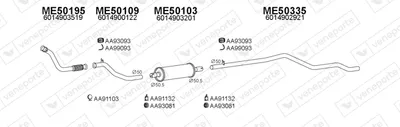 Exhaust System Mercedes-Benz T1 Platform/Chassis