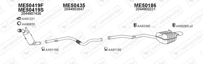 Exhaust System Mercedes-Benz C-CLASS · Mercedes-Benz C-CLASS T-Model · Mercedes-Benz C-CLASS Coupe