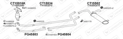 Exhaust System Toyota AYGO · Toyota AYGO Hatchback Van