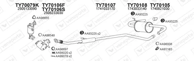 Exhaust System Toyota URBAN CRUISER