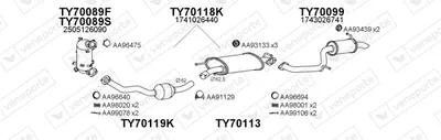 Exhaust System Toyota RAV 4 III