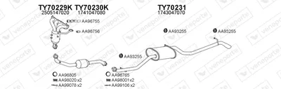 Exhaust System Toyota IQ