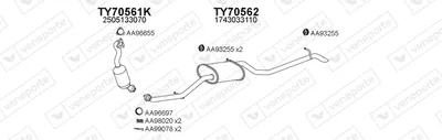 Exhaust System Toyota IQ