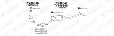 Exhaust System Toyota IQ