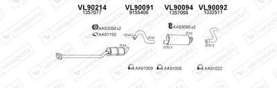 Exhaust System Volvo 760 · Volvo 760 Kombi