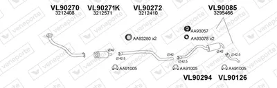 Exhaust System Volvo 340-360 Saloon
