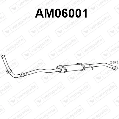 Front Muffler Austin METRO I Fastback
