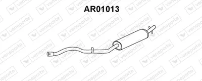 Front Muffler Alfa Romeo 33 · Alfa Romeo 33 Sportwagon