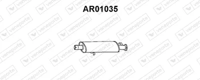 Front Muffler Alfa Romeo 155