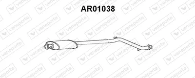 Centre Muffler Alfa Romeo 164
