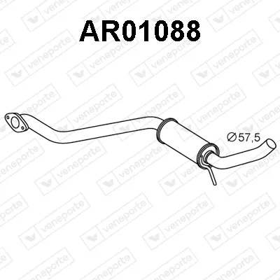 Centre Muffler Alfa Romeo 156 · Alfa Romeo 156 Sportwagon · Alfa Romeo GT