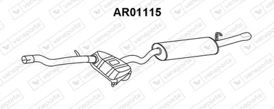 Rear Muffler Alfa Romeo 146