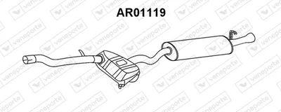 Rear Muffler Alfa Romeo 145