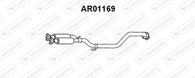 Front Muffler Alfa Romeo 164