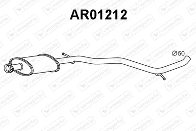 Centre Muffler Alfa Romeo 156 · Alfa Romeo 156 Sportwagon · Alfa Romeo GT