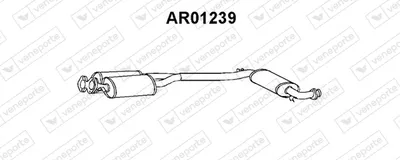 Front Muffler Alfa Romeo 164