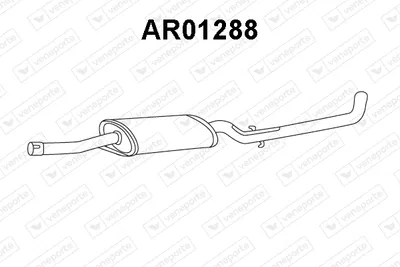 Centre Muffler Alfa Romeo 75