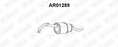 Rear Muffler Alfa Romeo 75