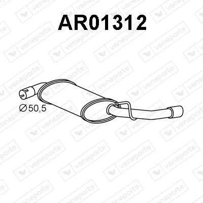 Rear Muffler Alfa Romeo GIULIETTA · Alfa Romeo GIULIETTA Hatchback Van