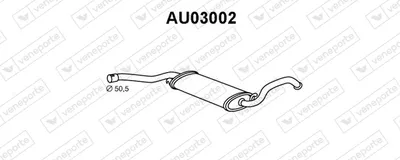 Centre Muffler Audi 80 B2 Saloon · Audi 80 B3 Saloon · Audi 90 B2