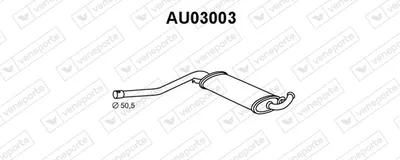 Centre Muffler Audi 100 C3 Saloon · Audi 100 C2 Avant · Audi 100 C3 Avant
