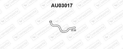 Exhaust Pipe Audi 80 B2 Saloon · Vw PASSAT B1 Variant