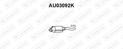 Catalytic Converter Audi 80 B3 Saloon · Audi COUPE B3