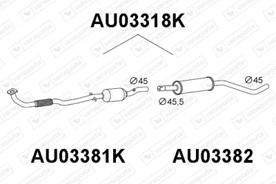Catalytic Converter Audi A2