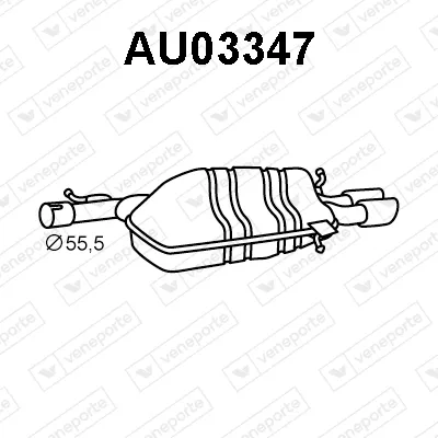 Rear Muffler Audi A4 B5 · Audi A4 B5 Avant · Audi A4 B6