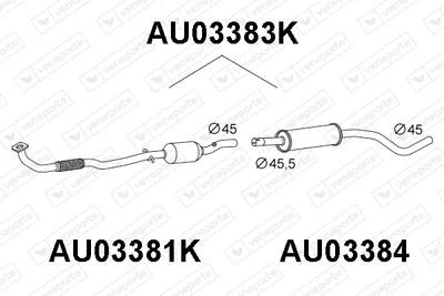 Catalytic Converter Audi A2
