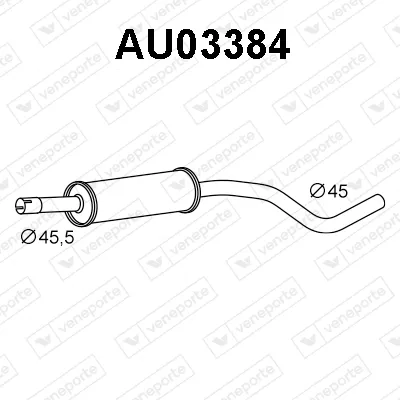 Front Muffler Audi A2