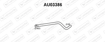 Exhaust tube VENEPORT AU03386