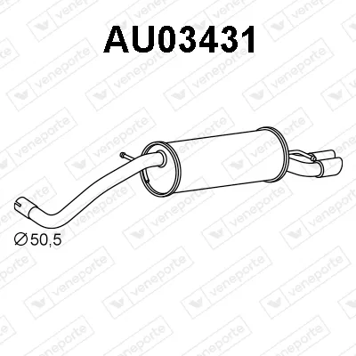 Rear Muffler Audi A1 · Audi A1 Sportback