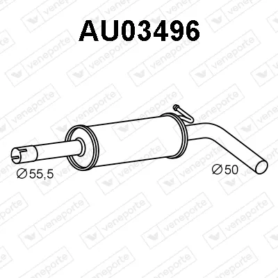Front Muffler Audi A1 · Audi A1 Sportback · Seat IBIZA IV