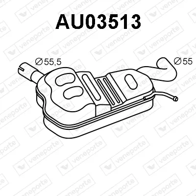 Centre Muffler Audi A3 · Audi A3 Sportback · Audi A3 Limousine