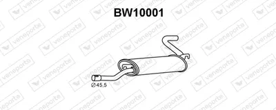 Rear Muffler Bmw 1502-2002