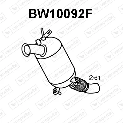 Soot/Particulate Filter, exhaust system Bmw 5 · Bmw 5 Touring · Bmw 1