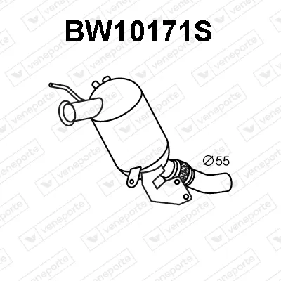 Soot/Particulate Filter, exhaust system Bmw 1