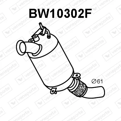 Soot/Particulate Filter, exhaust system Bmw X1