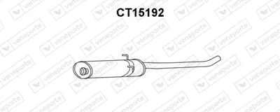 Front Muffler Citroën EVASION MPV · Fiat ULYSSE · Lancia ZETA