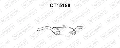 Rear Muffler Citroën EVASION MPV · Fiat ULYSSE · Lancia ZETA