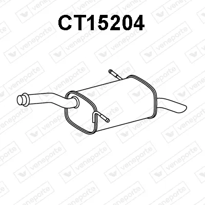 Rear Muffler Citroën BERLINGO MULTISPACE · Citroën BERLINGO Box Body/MPV · Peugeot PARTNER TEPEE